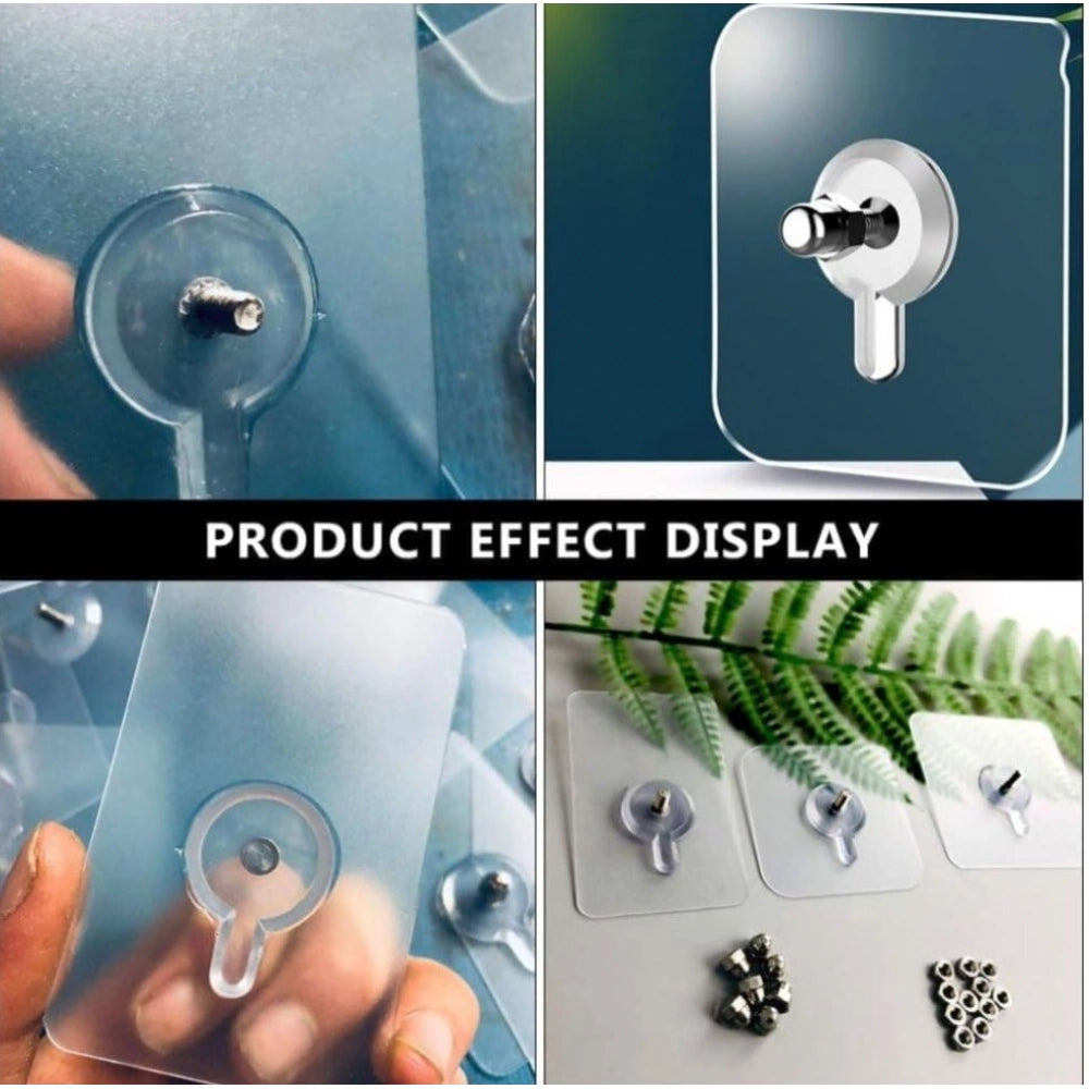 Pack of 25 Acrylic-Metal Wall Hook (Multicolor)