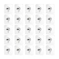 Pack of 25 Acrylic-Metal Wall Hook (Multicolor)