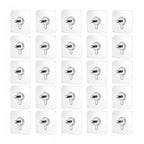 Pack of 25 Acrylic-Metal Wall Hook (Multicolor)