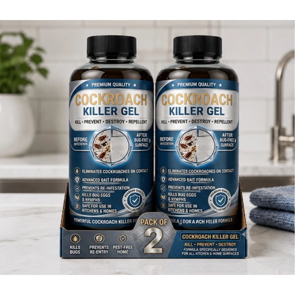 Pack of 2 Cockroach Killer Gel Bottles 100 ML