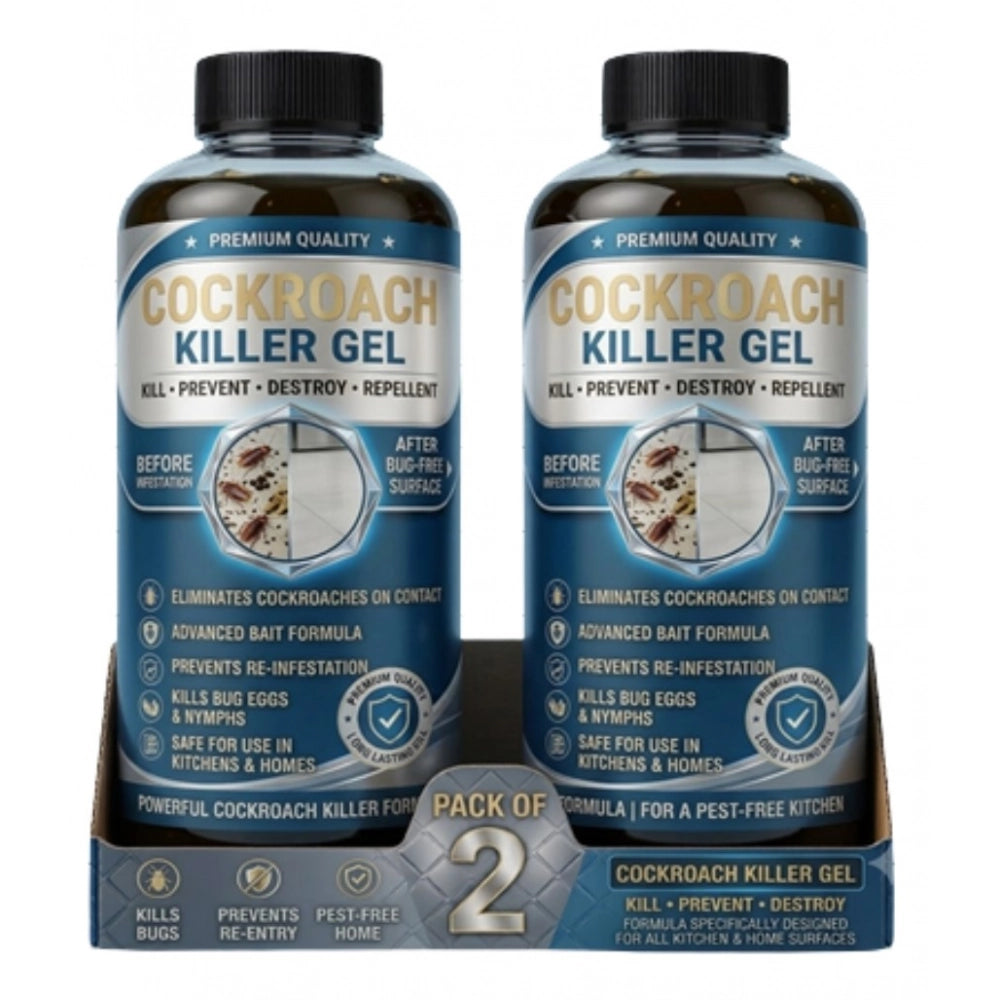 Pack of 2 Cockroach Killer Gel Bottles 100 ML