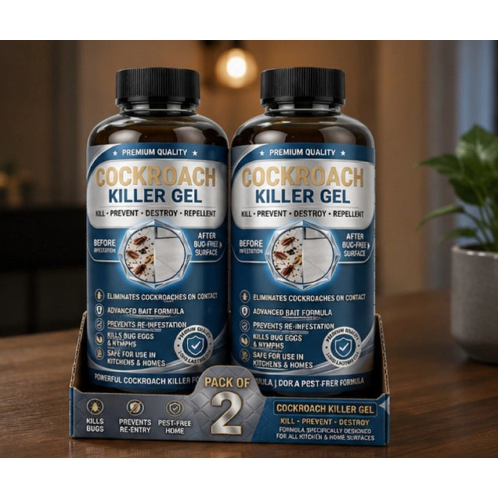 Pack of 2 Cockroach Killer Gel Bottles 100 ML