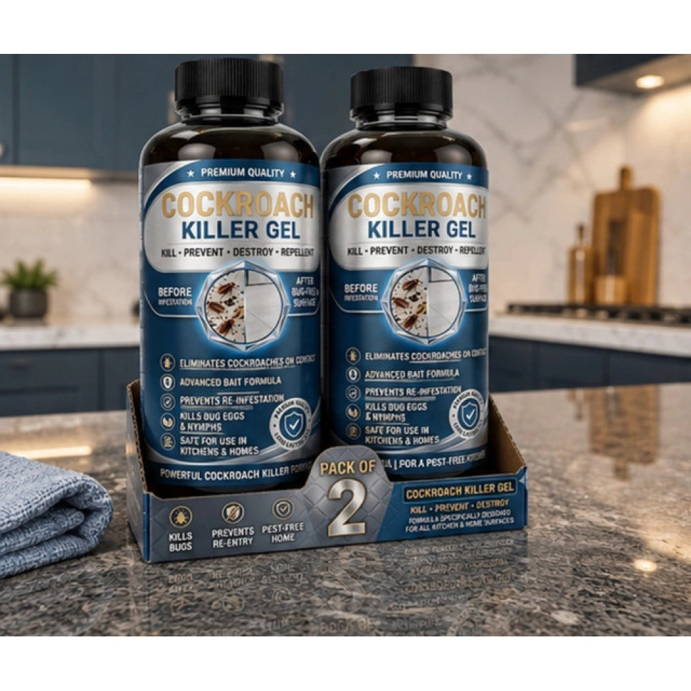 Pack of 2 Cockroach Killer Gel Bottles 100 ML