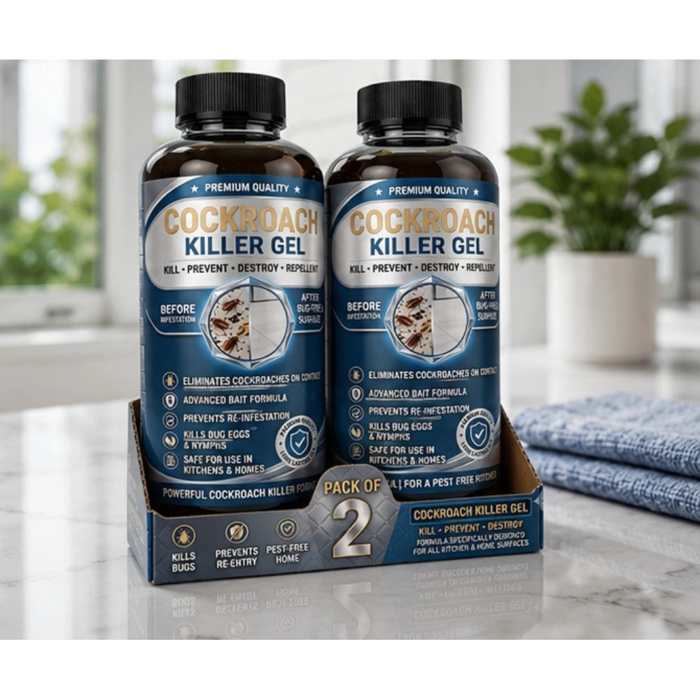 Pack of 2 Cockroach Killer Gel Bottles 100 ML