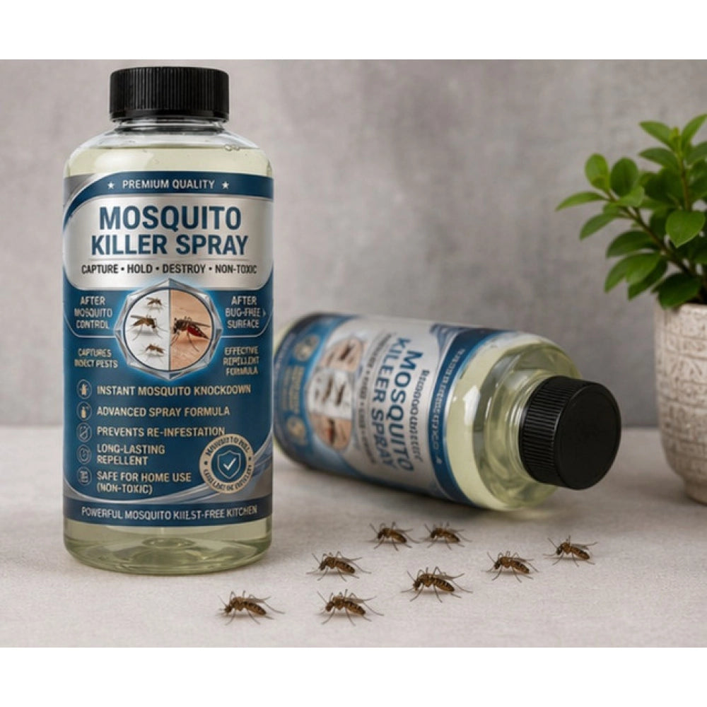 Pack of 2 Mosquito Killer Liquid Bottles 100 ML