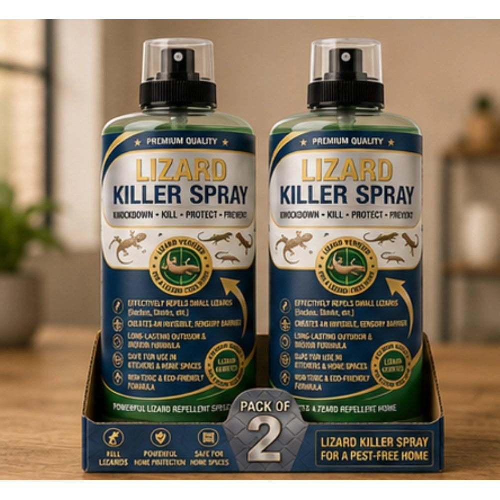 Pack of 2 Lizard Killer Liquid Spray Bottles 100 ML