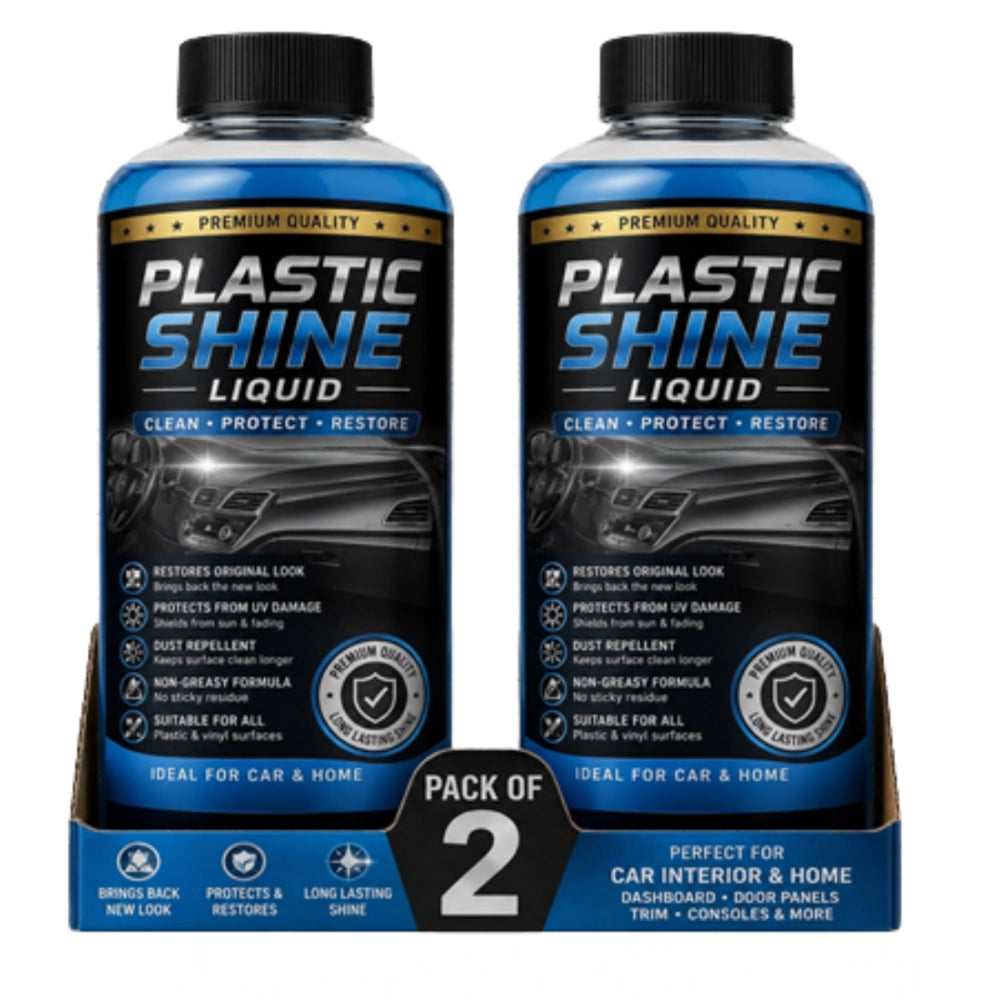 Pack of 2 Plastic Shine Liquid Bottles 100 ML