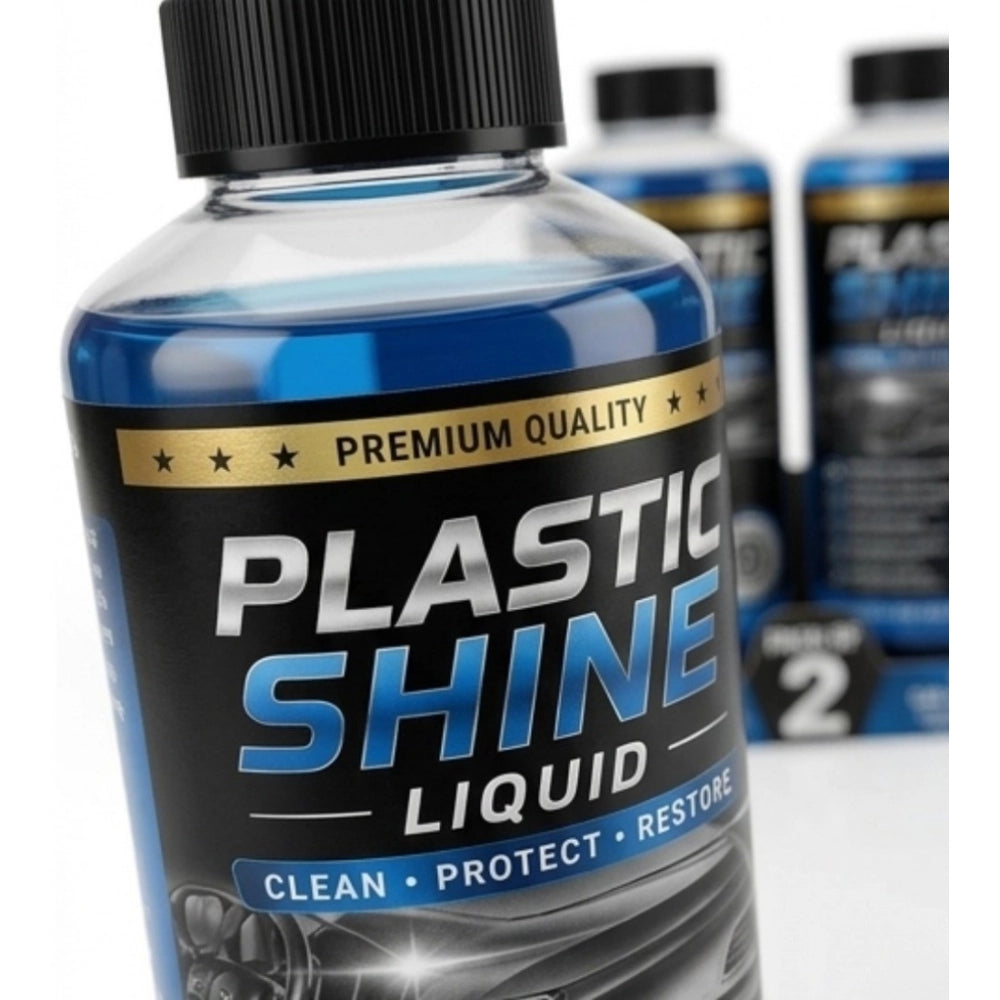 Pack of 2 Plastic Shine Liquid Bottles 100 ML