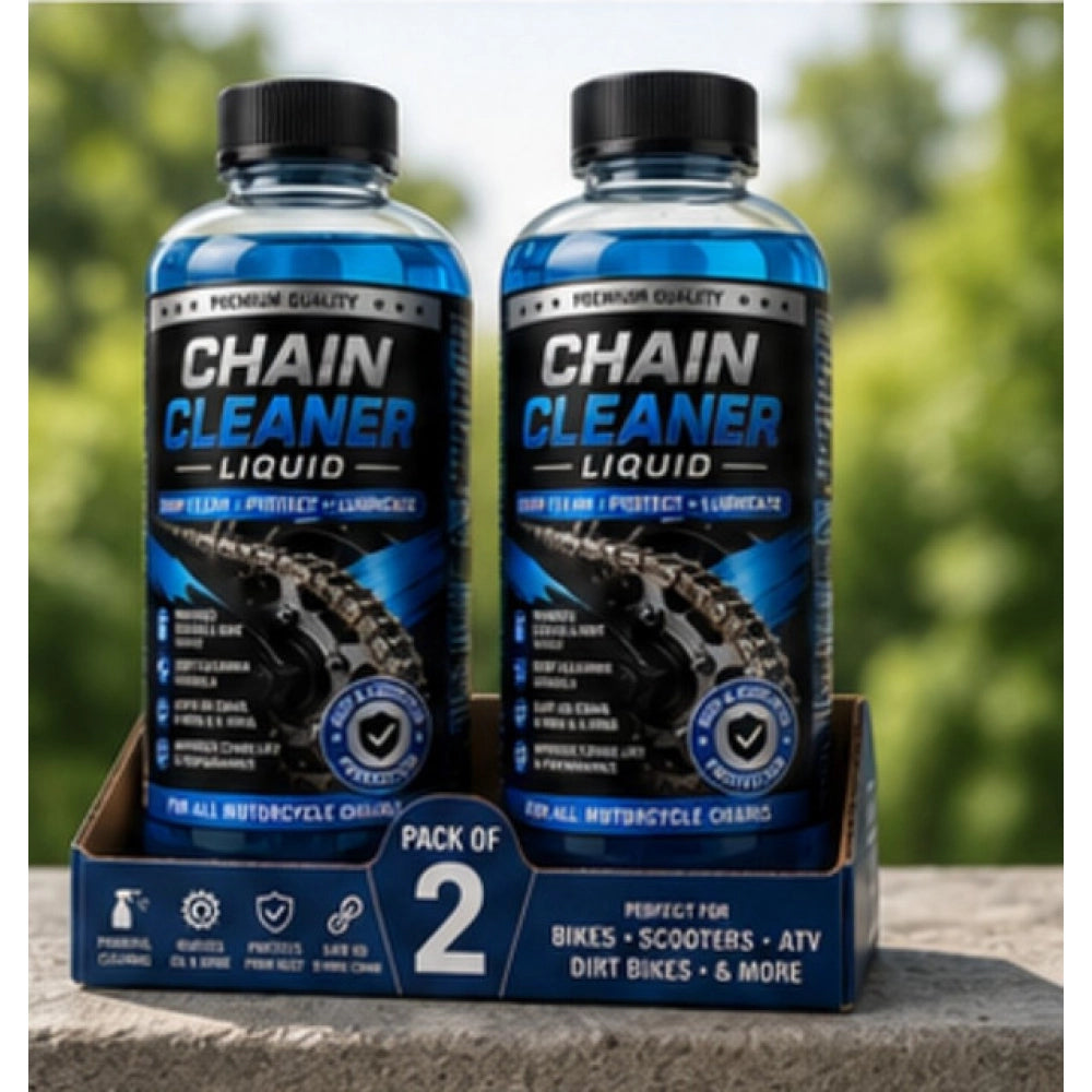 Pack of 2 Chain Cleaner Liquid Bottles 100 ML