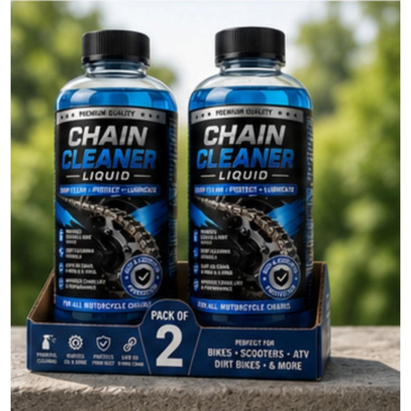 Pack of 2 Chain Cleaner Liquid Bottles 100 ML