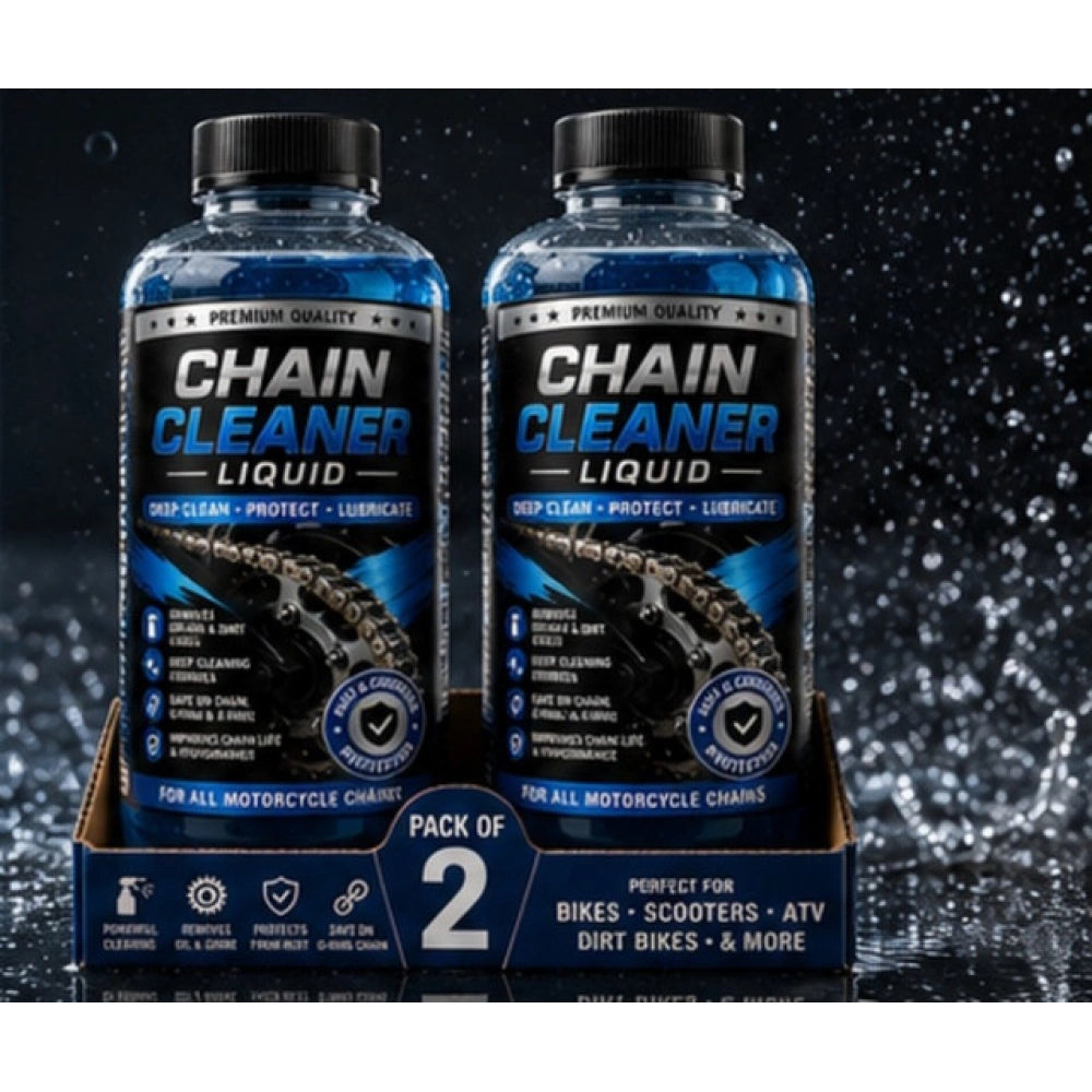 Pack of 2 Chain Cleaner Liquid Bottles 100 ML
