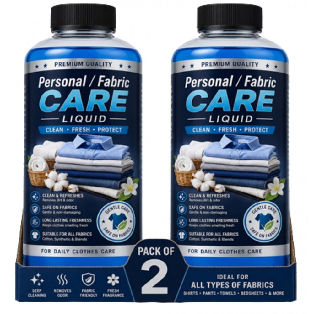 Pack of 2 Personal/Fabric Care Liquid Bottles 100 ML