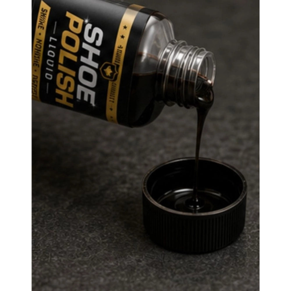 Pack of 2 Shoe Polish Liquid Bottles 100 ML