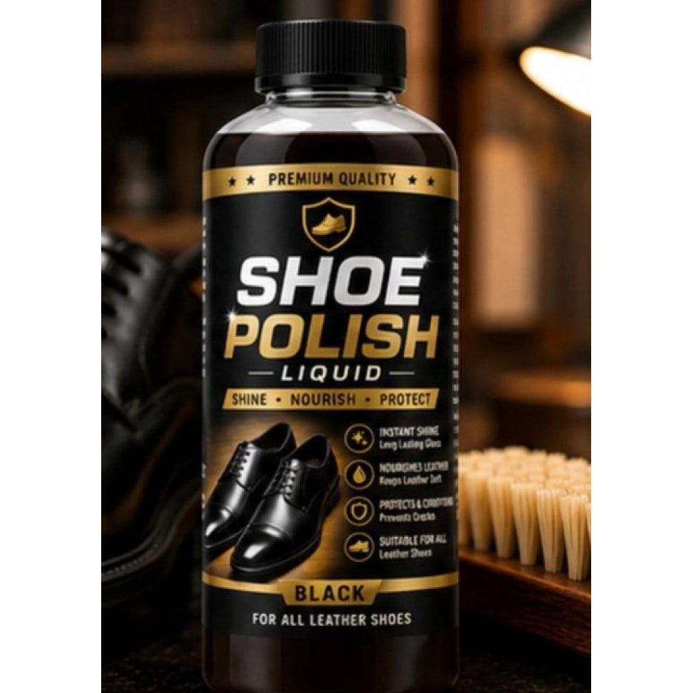 Pack of 2 Shoe Polish Liquid Bottles 100 ML