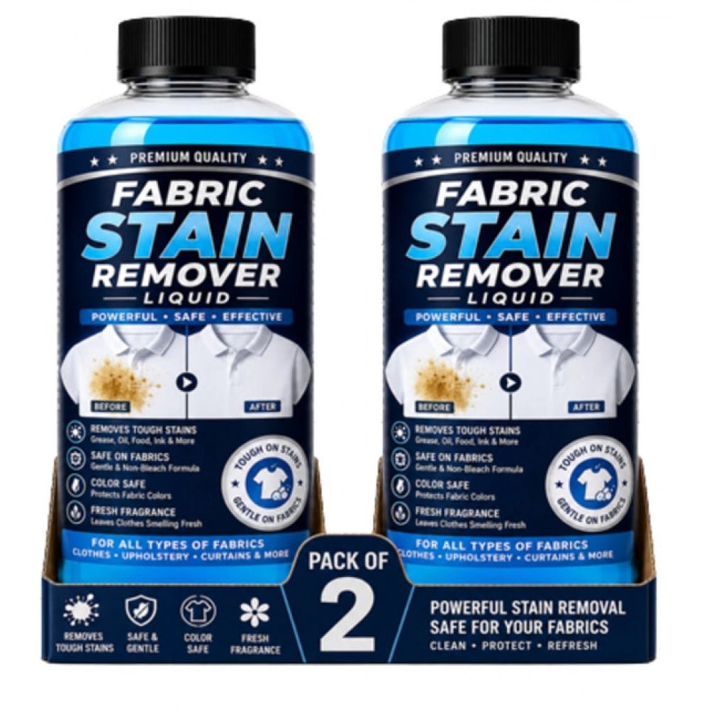 Pack of 2 Fabric Stain Remover Liquid Bottles 100 ML