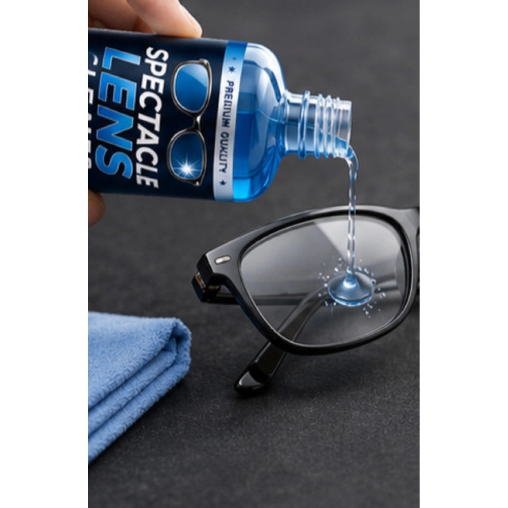 Pack of 2 Spectacle Lens Cleaner Liquid Bottles 100 ML