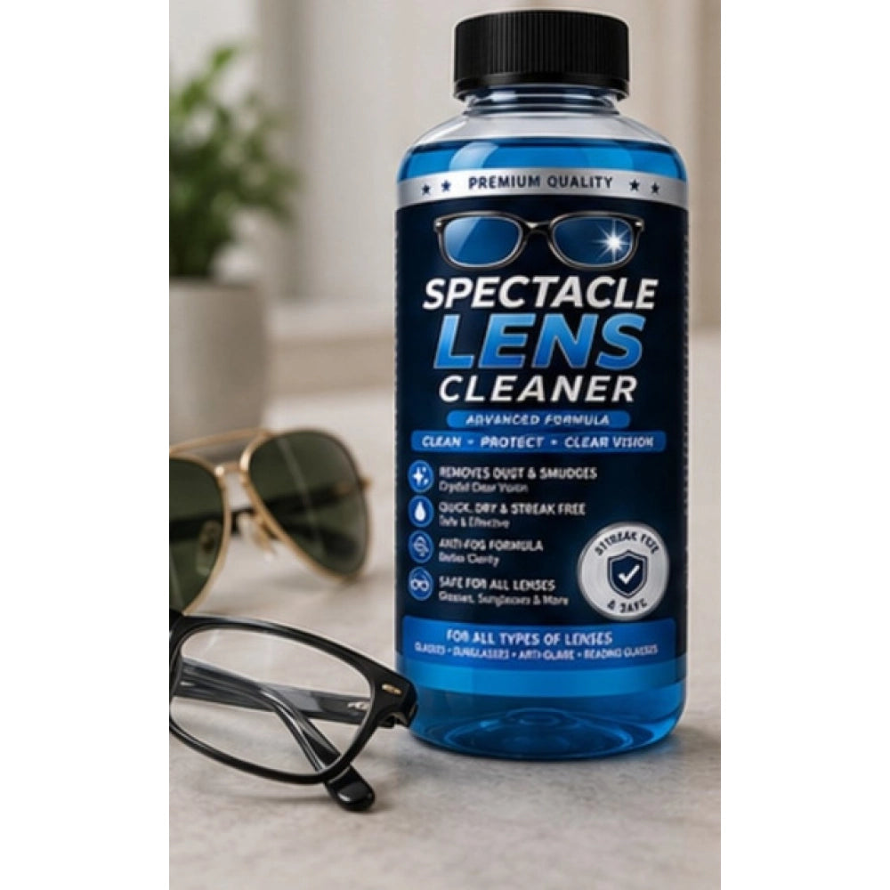 Pack of 2 Spectacle Lens Cleaner Liquid Bottles 100 ML
