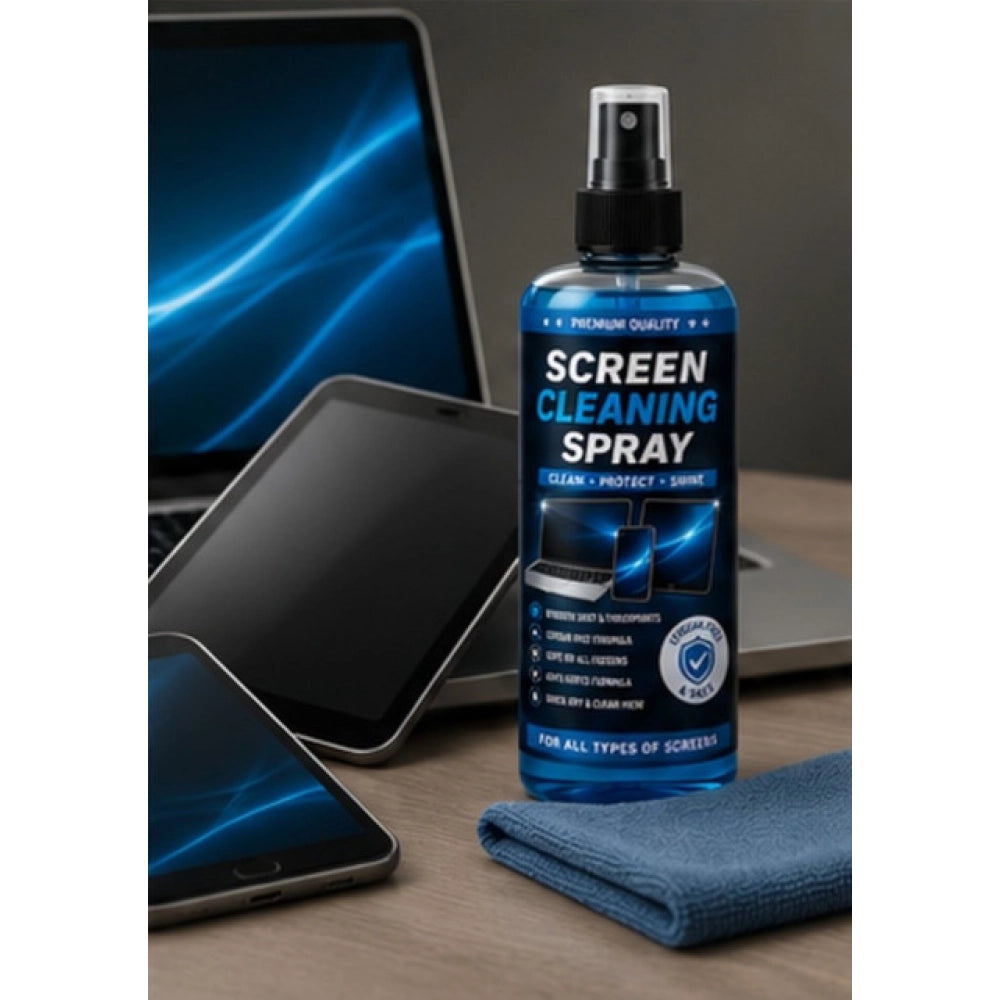 Pack of 2 Screen Cleaning Liquid Spray Bottles 100 ML