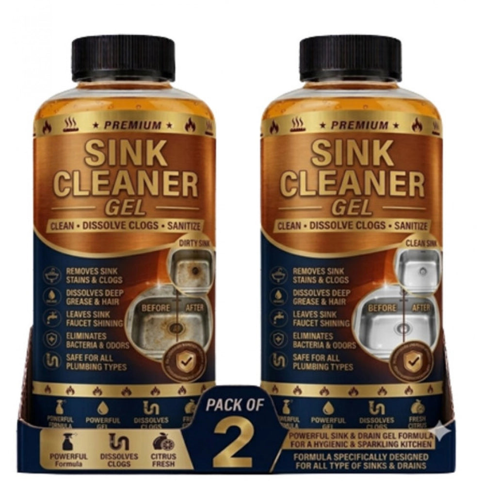 Pack of 2 Sink Cleaner Gel Bottles 100 ML