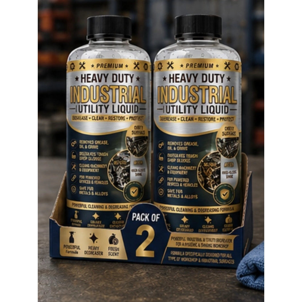 Pack of 2 Heavy Duty Industrial Utility Liquid Bottles 100 ML