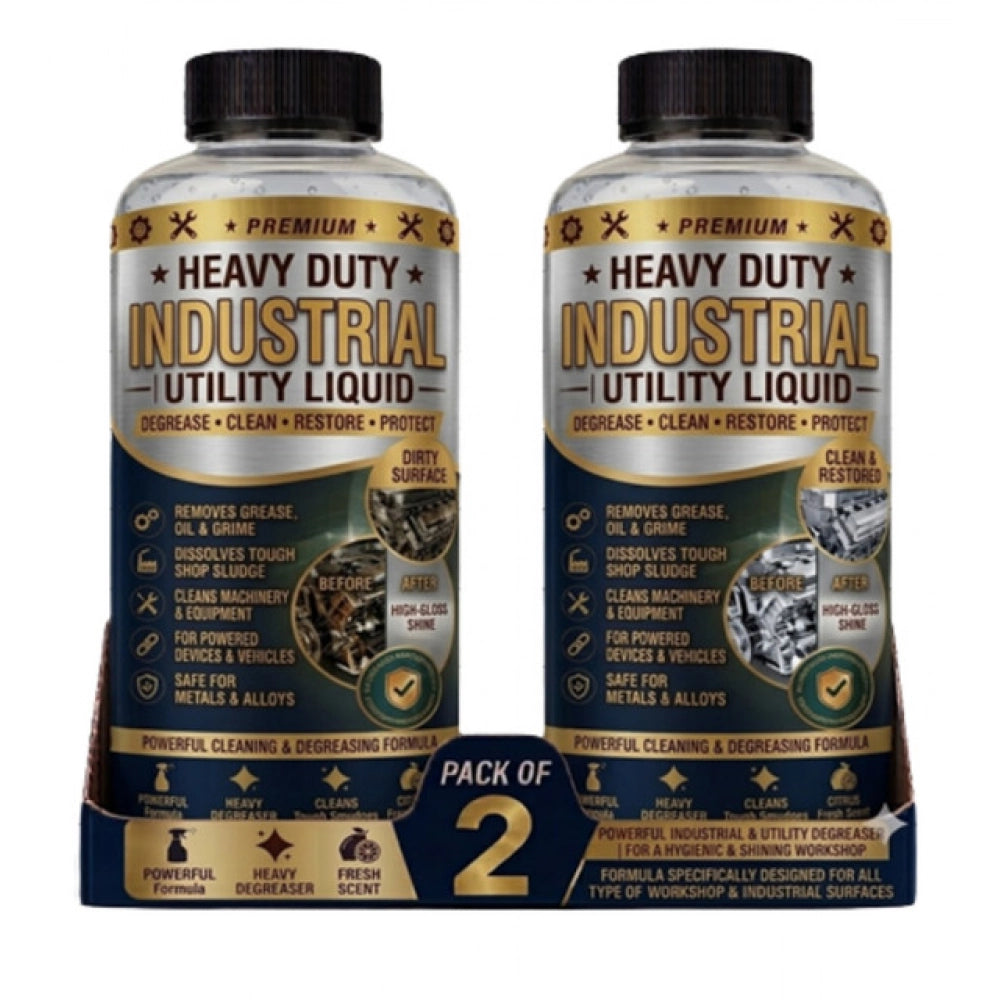 Pack of 2 Heavy Duty Industrial Utility Liquid Bottles 100 ML