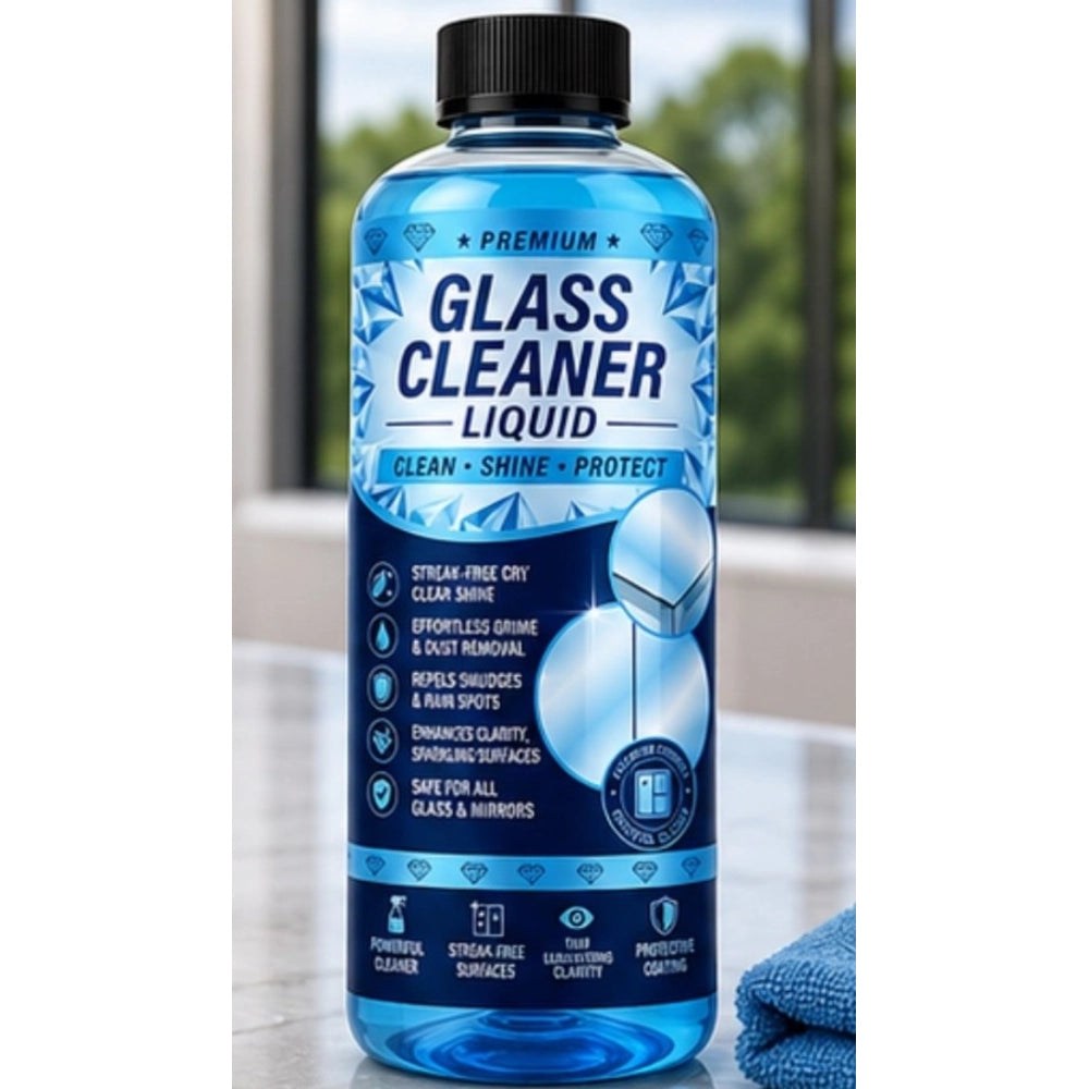 Pack of 2 Glass Cleaner Liquid Bottles 100 ML