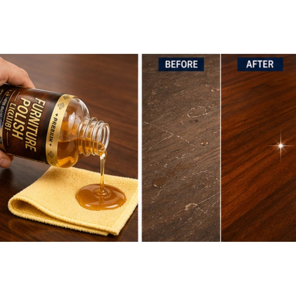 Pack of 2 Furniture Polish Liquid Bottles 100 ML
