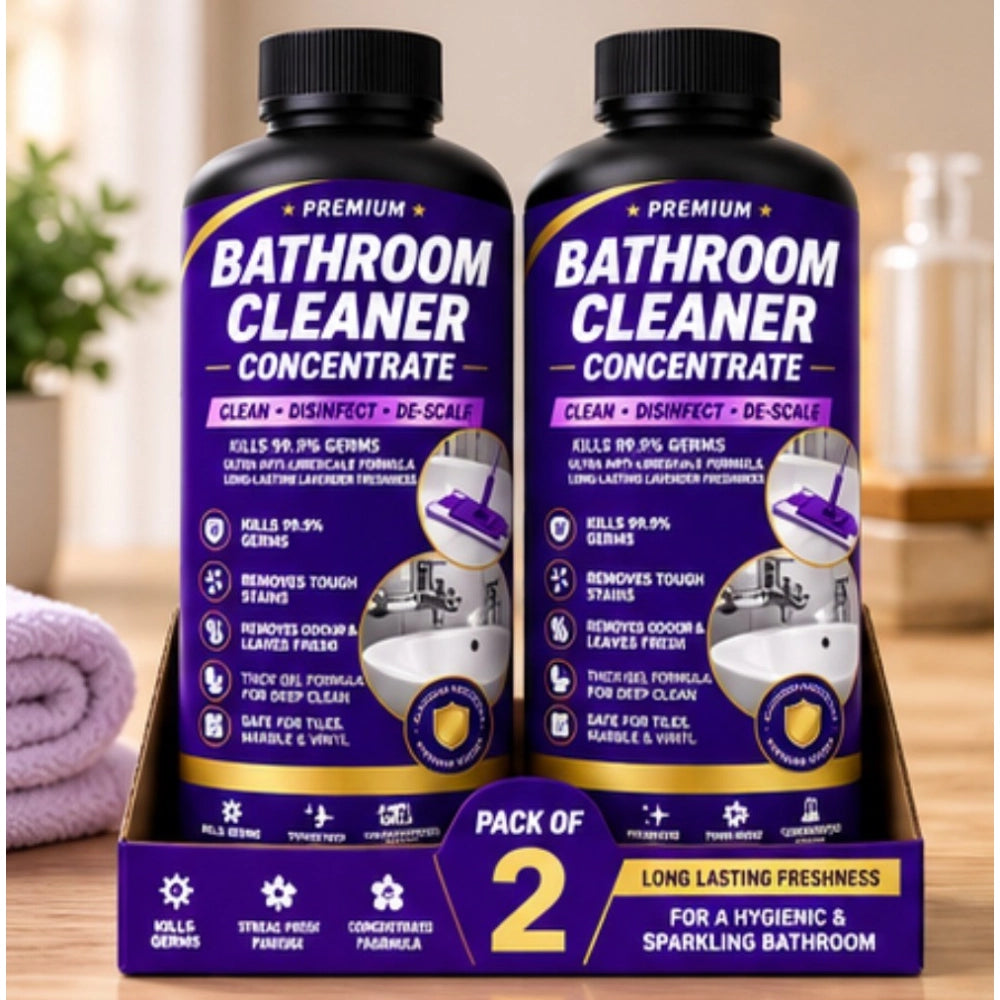 Pack of 2 Bathroom Cleaner Concentrate Liquid Bottles 100 ML