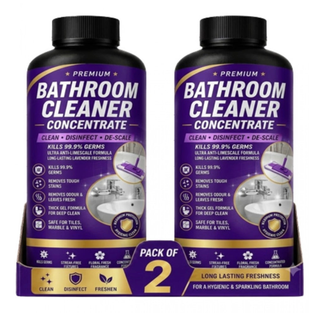 Pack of 2 Bathroom Cleaner Concentrate Liquid Bottles 100 ML