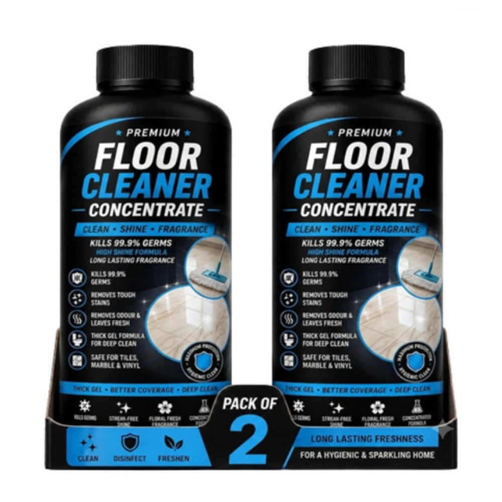 Pack of 2 Floor Cleaner Concentrate Liquid Bottles 100 ML