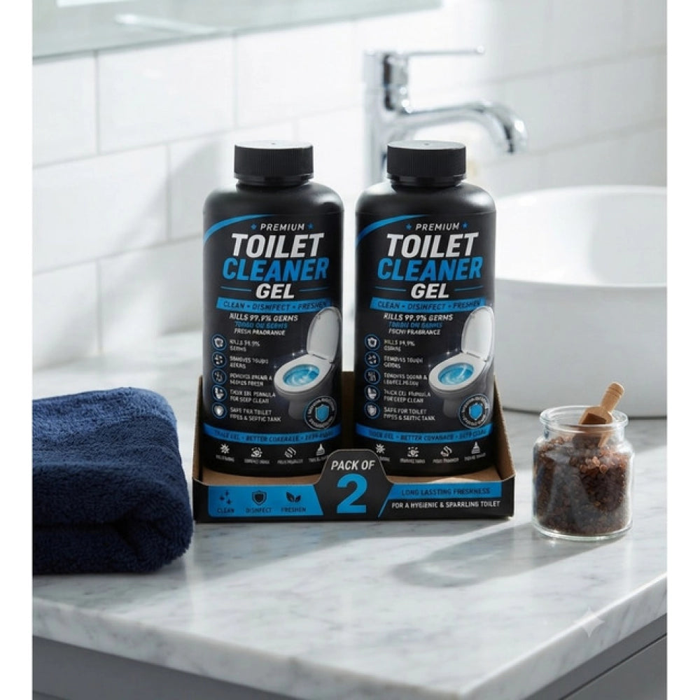 Pack of 2 Toilet Cleaner Gel Bottles 100 ML