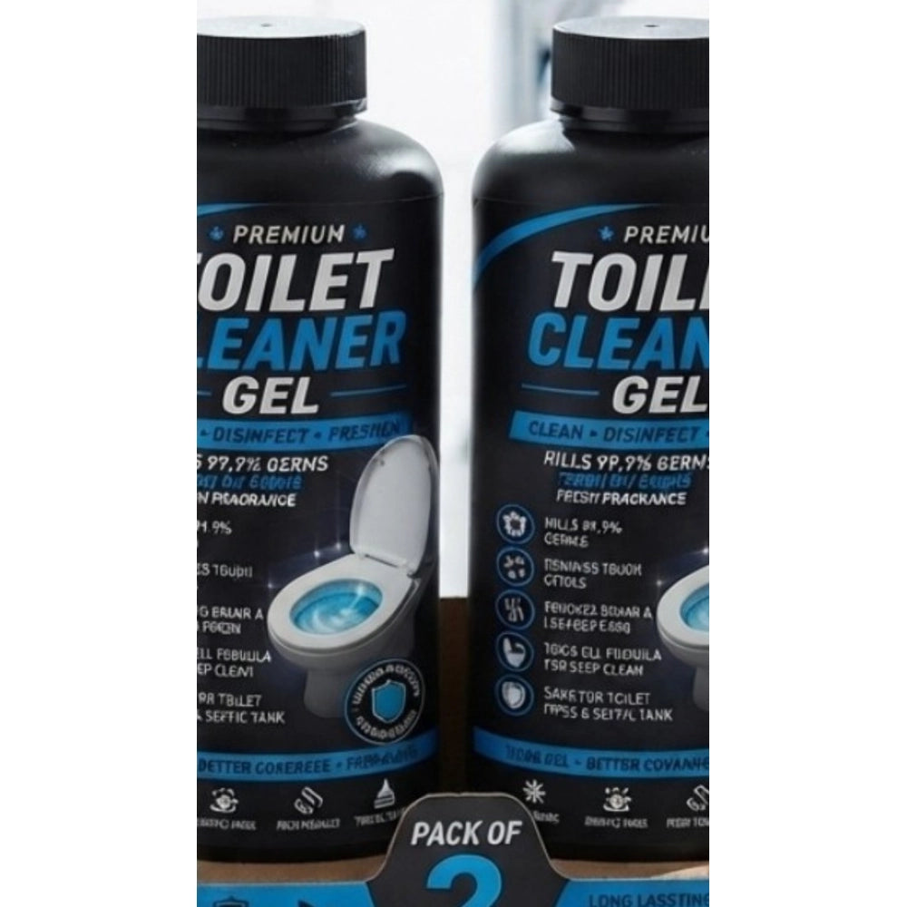 Pack of 2 Toilet Cleaner Gel Bottles 100 ML