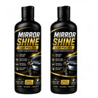 Pack of 2 Mirror Shine Car Polish Liquid Flip Top Cap Bottles 100 ML