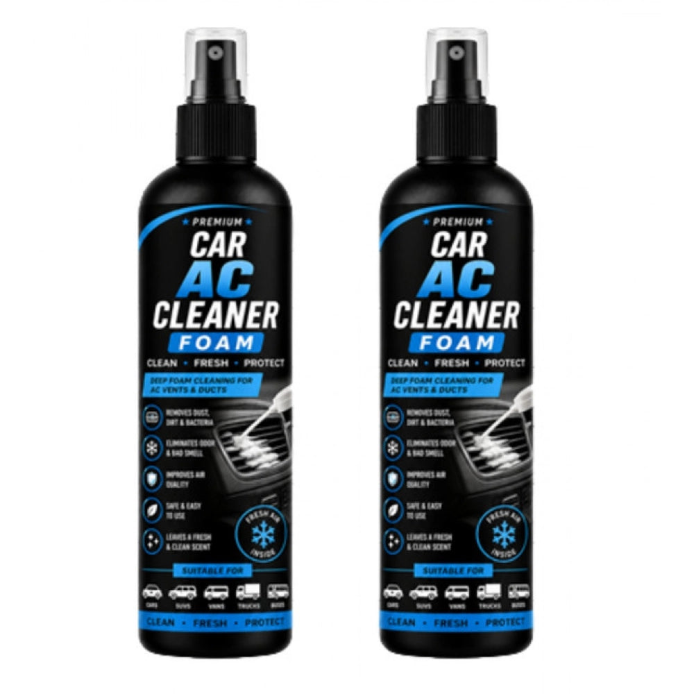 Pack of 2 Car AC Cleaner Foam Spray Bottles 100 ML