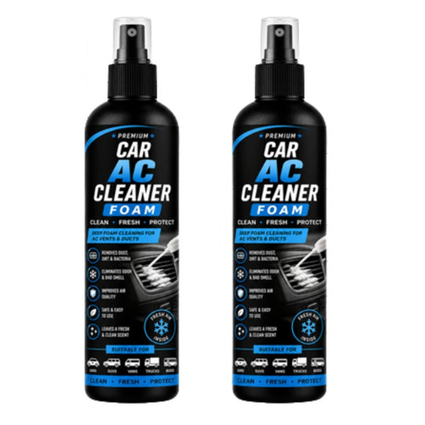 Pack of 2 Car AC Cleaner Foam Spray Bottles 100 ML