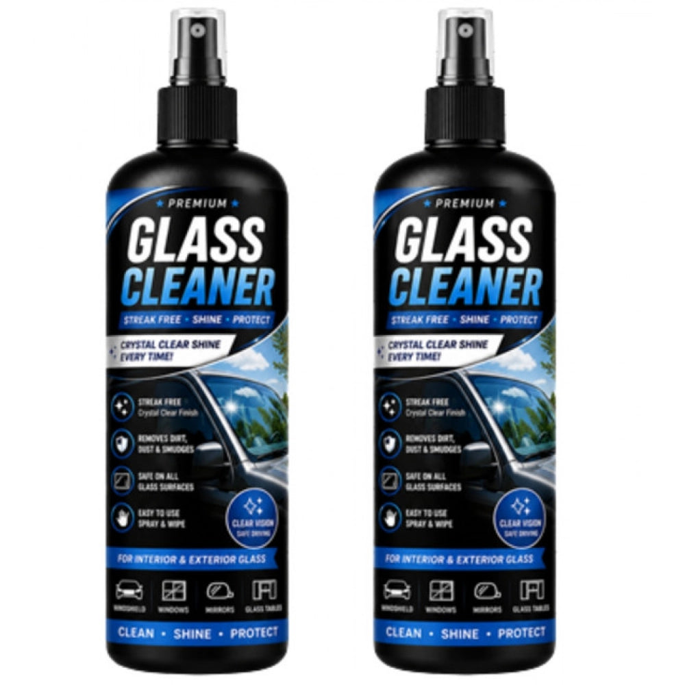 Pack of 2 Glass Cleaner Liquid Spray Bottles 100 ML