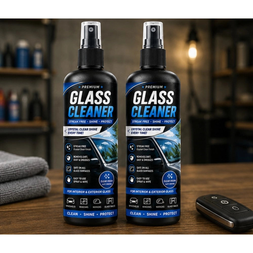 Pack of 2 Glass Cleaner Liquid Spray Bottles 100 ML