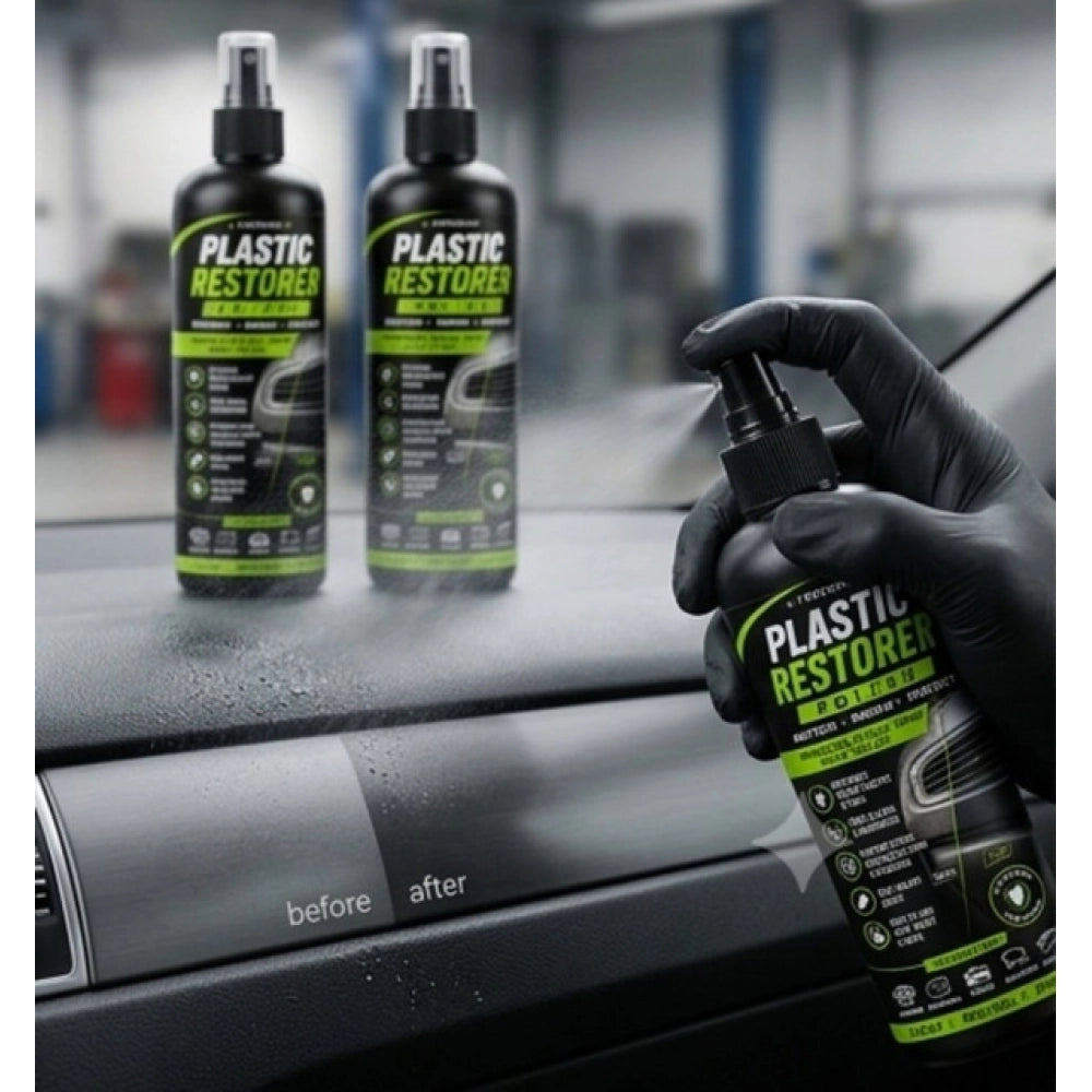 Pack of 2 Plastic Restorer Polish Liquid Spray Bottles 100 ML