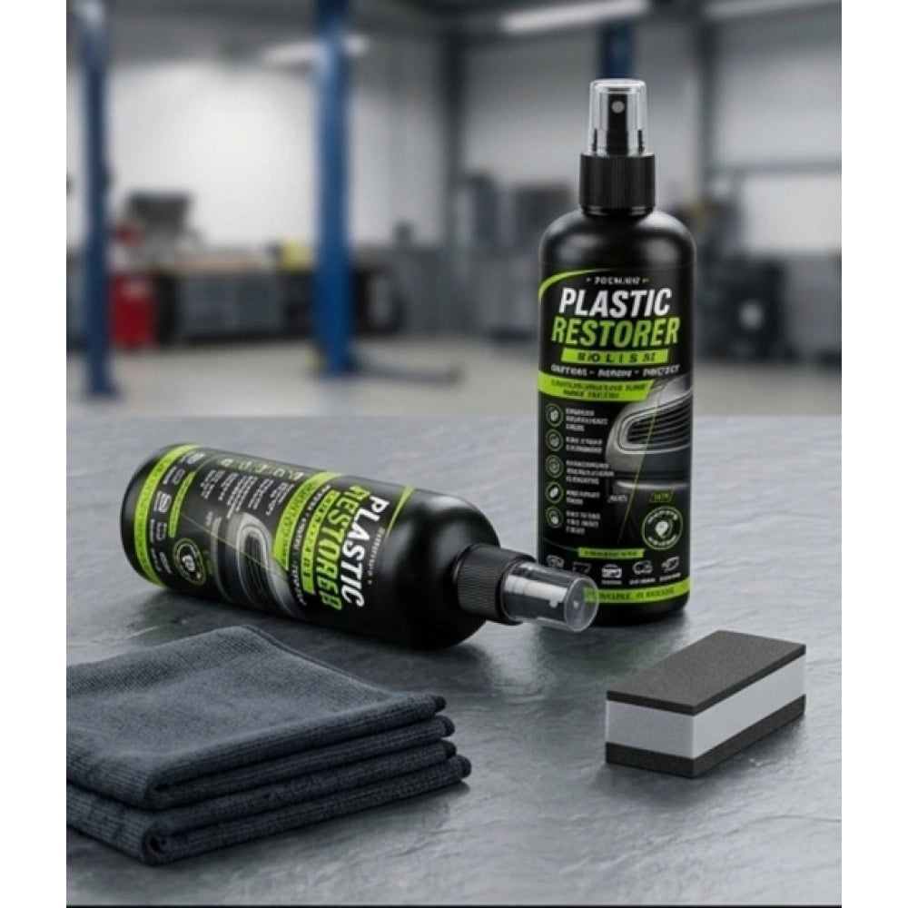 Pack of 2 Plastic Restorer Polish Liquid Spray Bottles 100 ML
