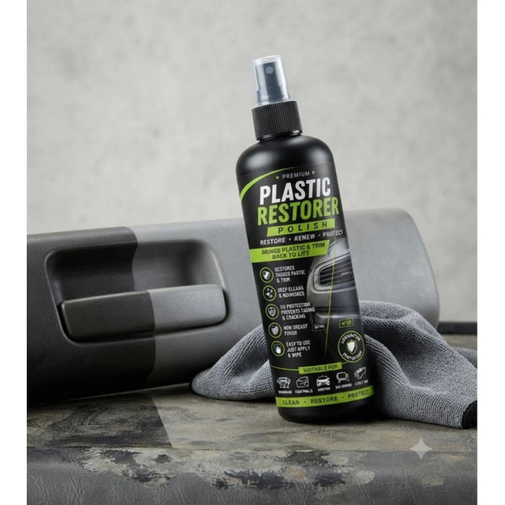 Pack of 2 Plastic Restorer Polish Liquid Spray Bottles 100 ML