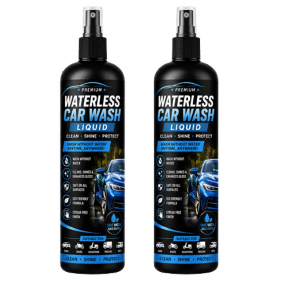 Pack of 2 Waterless Car Wash Liquid Spray Bottles 100 ML