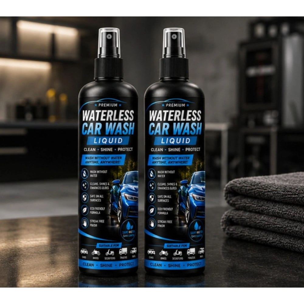 Pack of 2 Waterless Car Wash Liquid Spray Bottles 100 ML