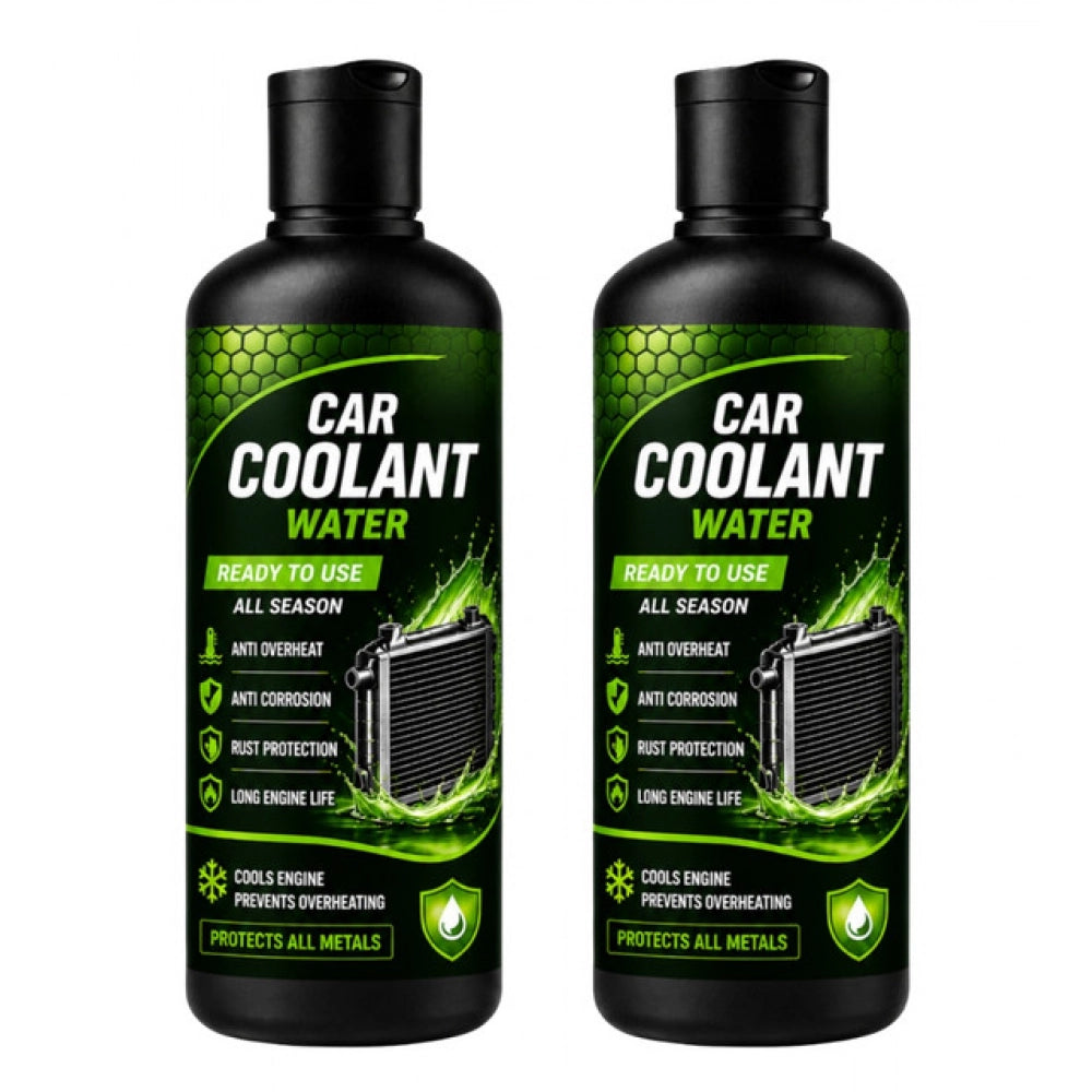 Pack of 2 Car Coolant Water Liquid Flip Top Cap Bottles 100 ML