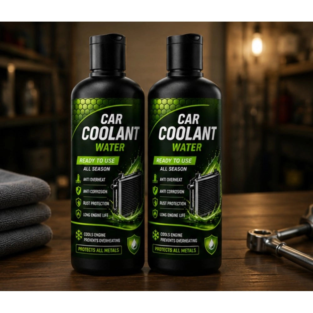 Pack of 2 Car Coolant Water Liquid Flip Top Cap Bottles 100 ML
