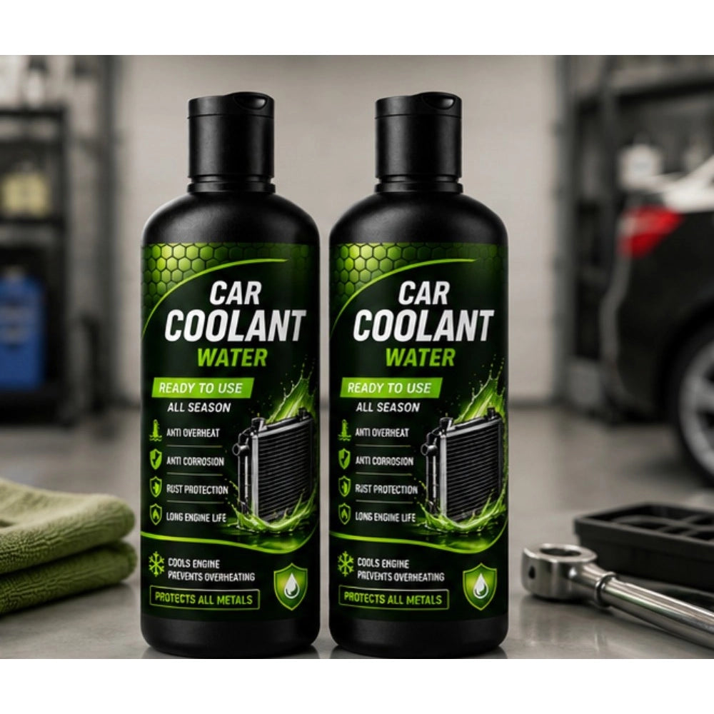 Pack of 2 Car Coolant Water Liquid Flip Top Cap Bottles 100 ML