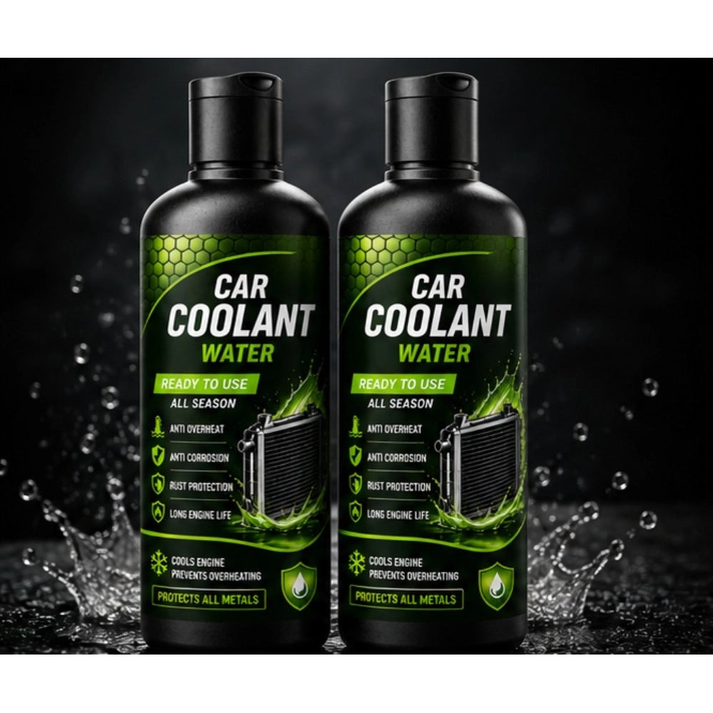 Pack of 2 Car Coolant Water Liquid Flip Top Cap Bottles 100 ML