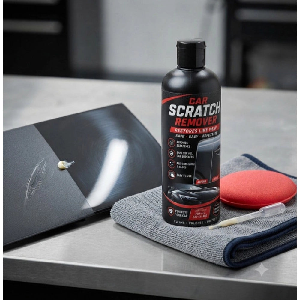Pack of 2 Car Scratch Remover Liquid Flip Top Cap Bottles 100 ML