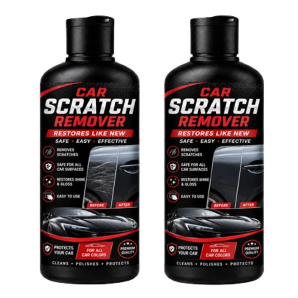 Pack of 2 Car Scratch Remover Liquid Flip Top Cap Bottles 100 ML