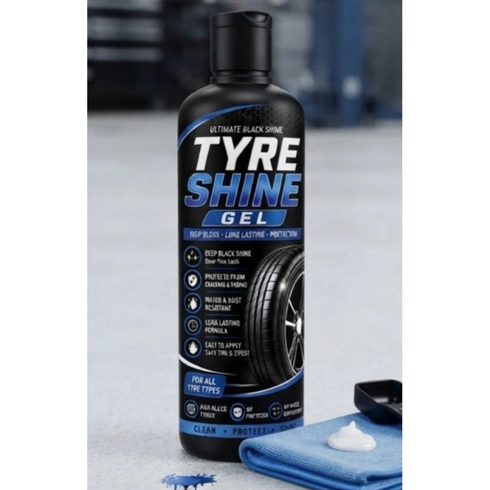 Pack of 2 Tyre Shine Gel Flip Top Cap Bottles 100 ML