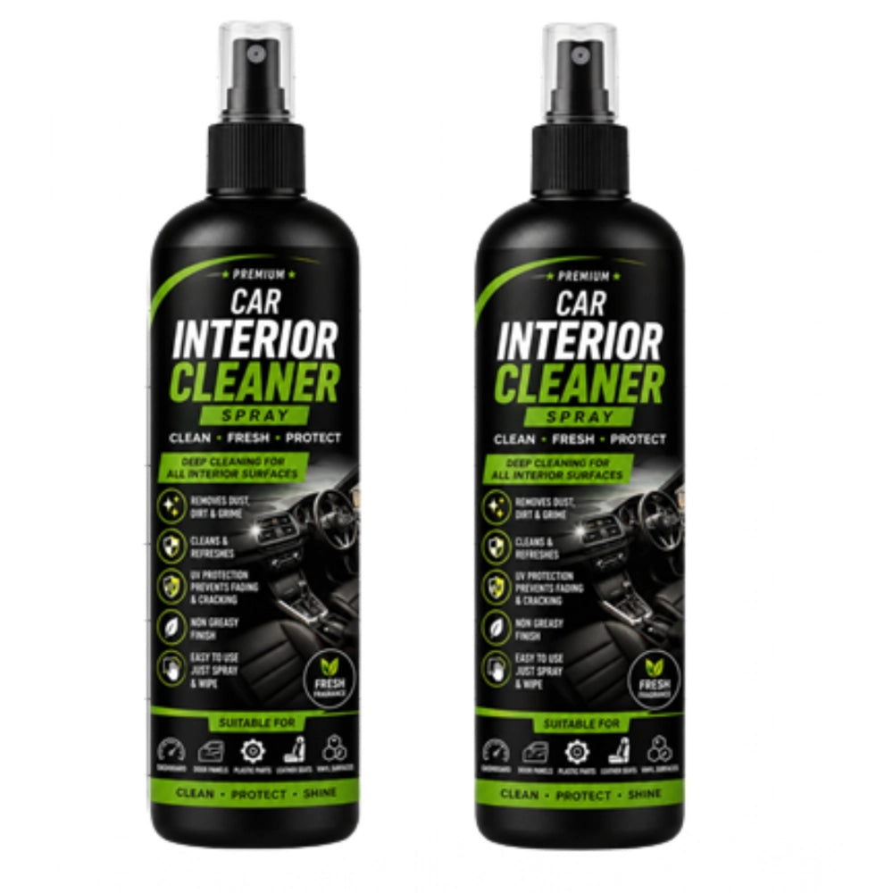 Pack of 2 Car Interior Cleaner Liquid Spray Bottles 100 ML